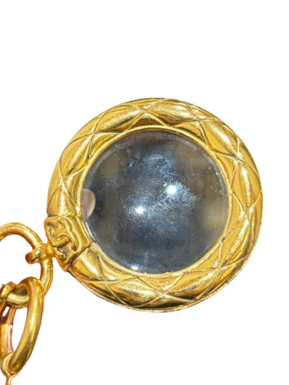 Chanel Vintage Gold-Plated Magnifyer Necklace